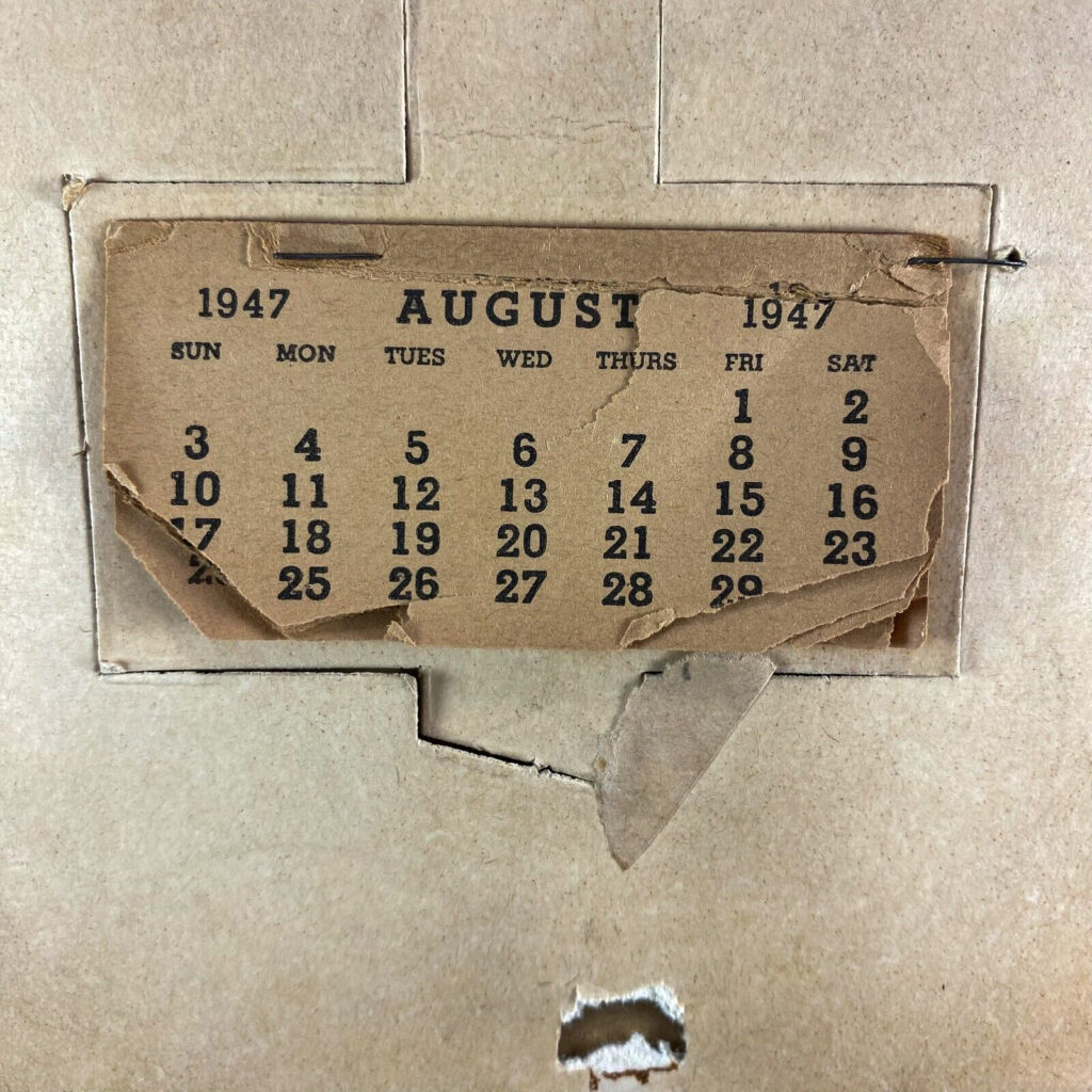 15 August 1947 Calendar