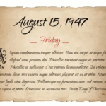 15 August 1947 Calendar