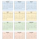 1776 Calendar PDF Word Excel