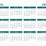 1955 Yearly Calendar Templates With Monday Start