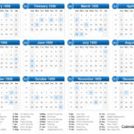 1959 Calendar