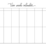 2 Week Calendars 151 FREE Calendars Printabulls