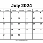 2024 July Calendar Free Printable Monthly Word Template Tania Florenza