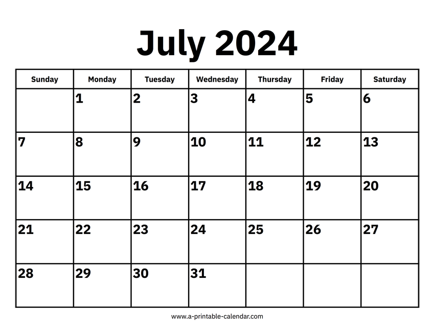 2024 July Calendar Free Printable Monthly Word Template Tania Florenza