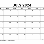 2024 July Calendar Template Printable Word Dec 2024 Calendar Printable