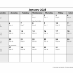 2025 Julian Calendar Free Printable Templates