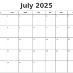 2025 July Calendar Printable Karla N Ravn