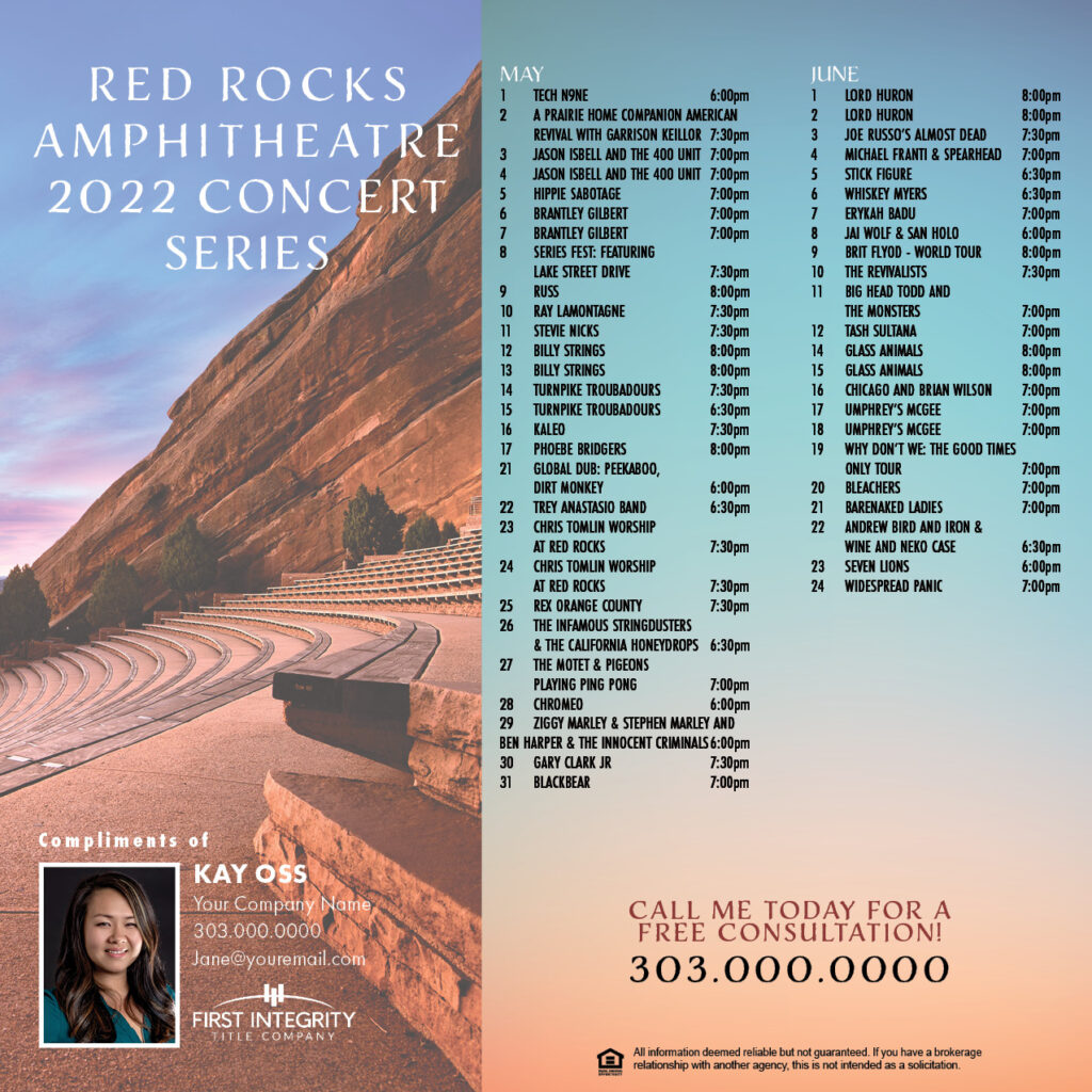 2025 Red Rocks Concert Schedule R Richard Kautz