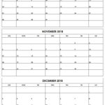 3 Month Calendar November December January Artofit