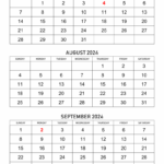 3 Month Vertical Calendar July September 2024 Printable Calendar 2025