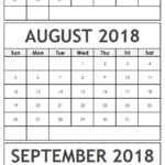 3 Months July August September 2018 Calendar Calendar Printable