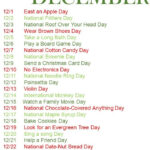 31 Holidays To Celebrate In December