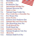 31 Holidays To Celebrate In July Make July Even More Festive With