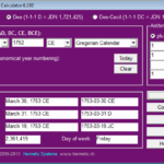 A Program To Convert Julian Gregorian And Dee Calendar Dates