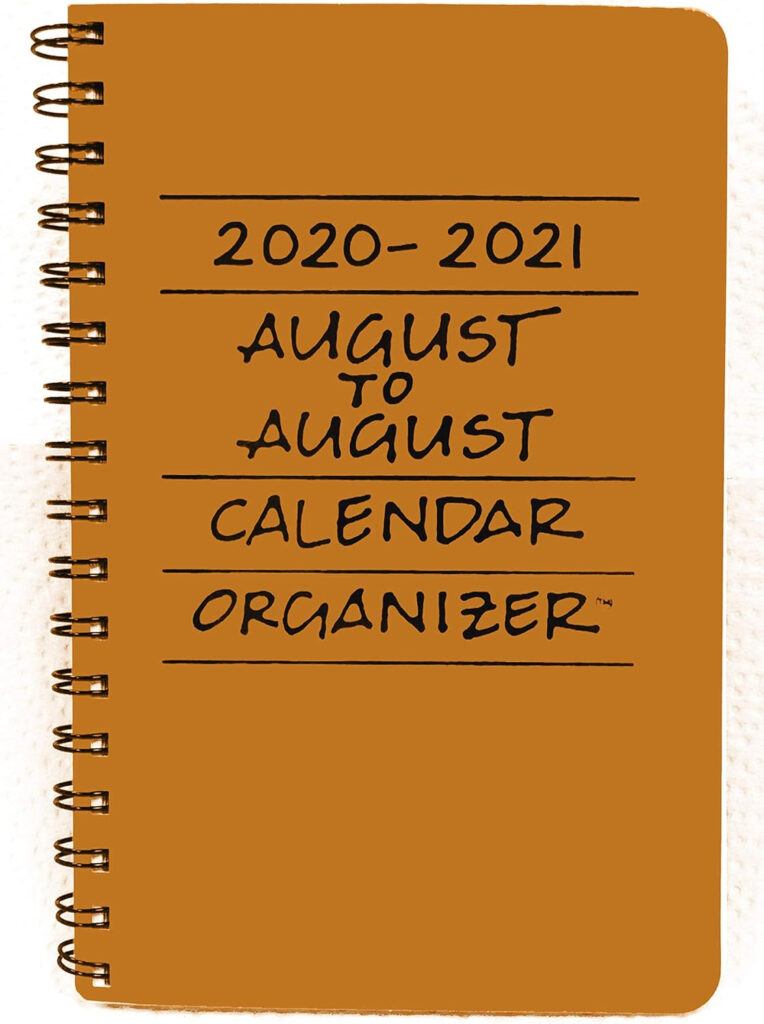 Amazon 2020 2021 August To August Calendar Organizer Butter 