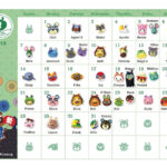 Animal Crossing Birthday Calendar ANIMALS OKL