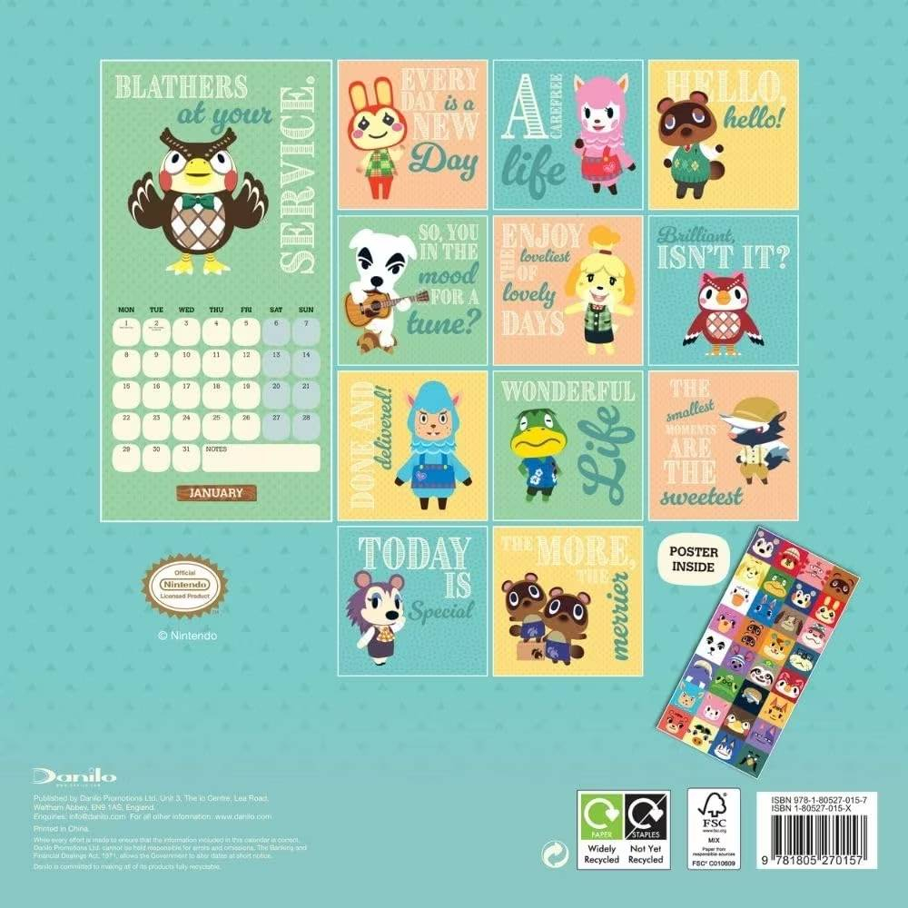 ANIMAL CROSSING OFFICIAL 2024 CALENDAR