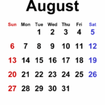 August 2023 Calendar