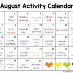August Activity Calendar Summer Activities For Kids Summer Fun For