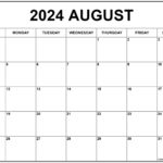 August Calendar 2025 K George Griffeth