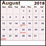 August Calendar Eventholidays Printable Calendars AT A GLANCE