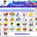 August Calendar Holiday Calendar National Day Calendar