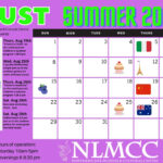 August Calendar Of Events Kelsy Mellisa