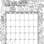 August Calendar Template Calendar Template Coloring P Vrogue co