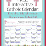 August Catholic Family Calendar The Kennedy Adventures