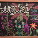 August Chalkboard Calendar Ideas Printable Word Searches