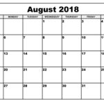 August Month Calendar Printable Printable Calendars AT A GLANCE