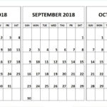 August September And October Best Calendar Example
