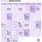 August Social Media Holiday Content Calendar
