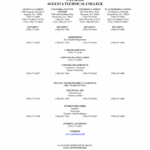 Augusta Tech Academic Calendar 2021 Calendar Page