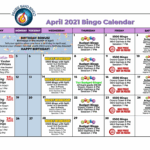 Bingo Foxwoods Calendar Calendar 2025 Printable