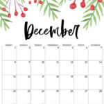 Blank December Calendar Template 2023