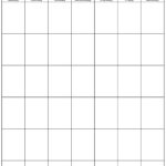 Blank November Calendar Printable