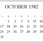 Calendar 1582 October Prntbl concejomunicipaldechinu gov co