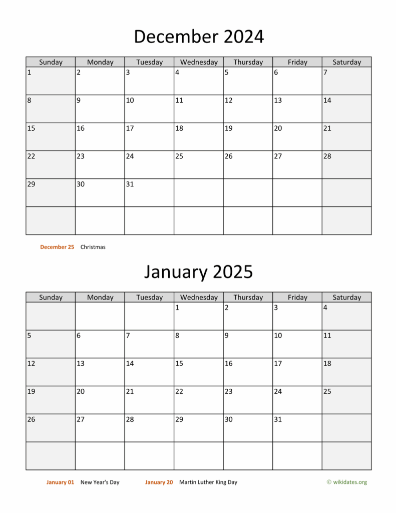 Calendar 2025 Jan To December Reese Parker