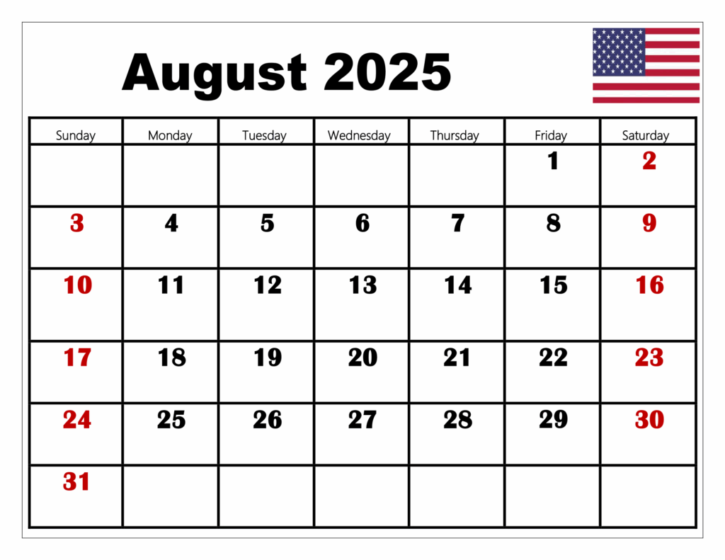 Calendar August 2025 With Holidays Unbelievable Lawrence R Rains