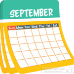 Calendar Clipart Monthly calender september clipart 6227 Classroom