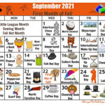 Calendar Days In September Amie Lynnet