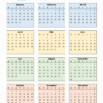 Calendar For Year 1957
