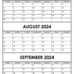Calendar June July August September 2024 Printable Calendar 2025