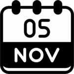 Calendar November Five Date Monthly Time And Icon Download On