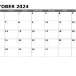 Calendar October 2024 Printable Free Excel Calli Coretta