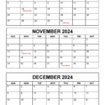 Calendar October To December 2024 Printable Calendar 2025