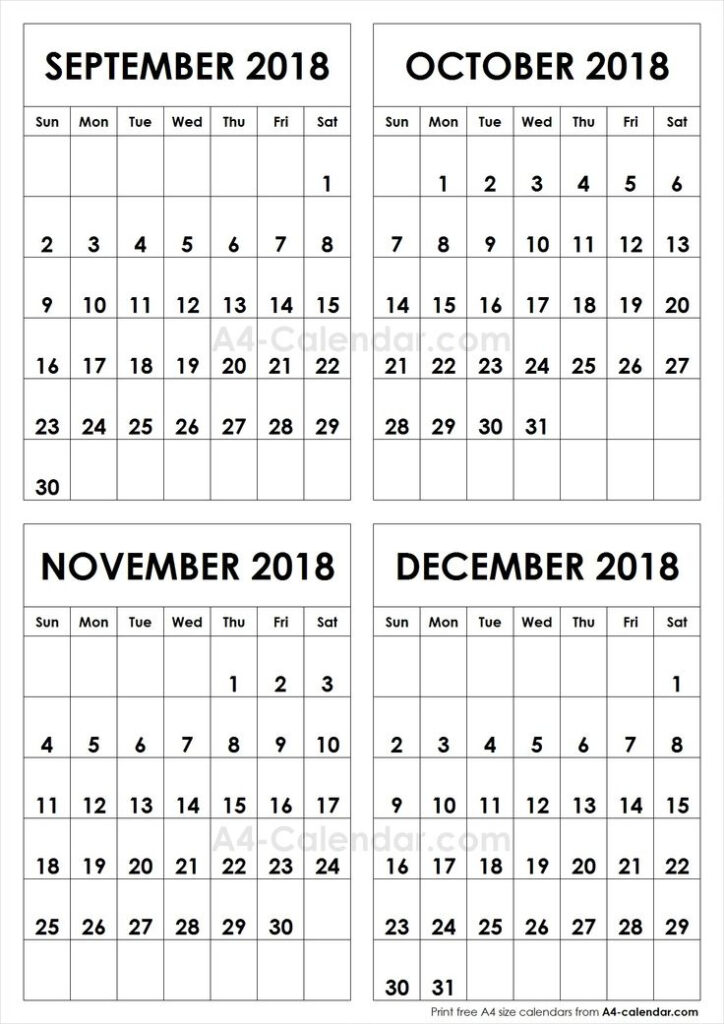 Calendar September October November Printable Word Searches
