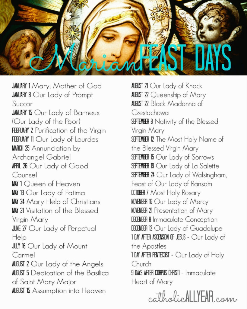 Catholic Calendar Feast Days 2025 Jake A Genders