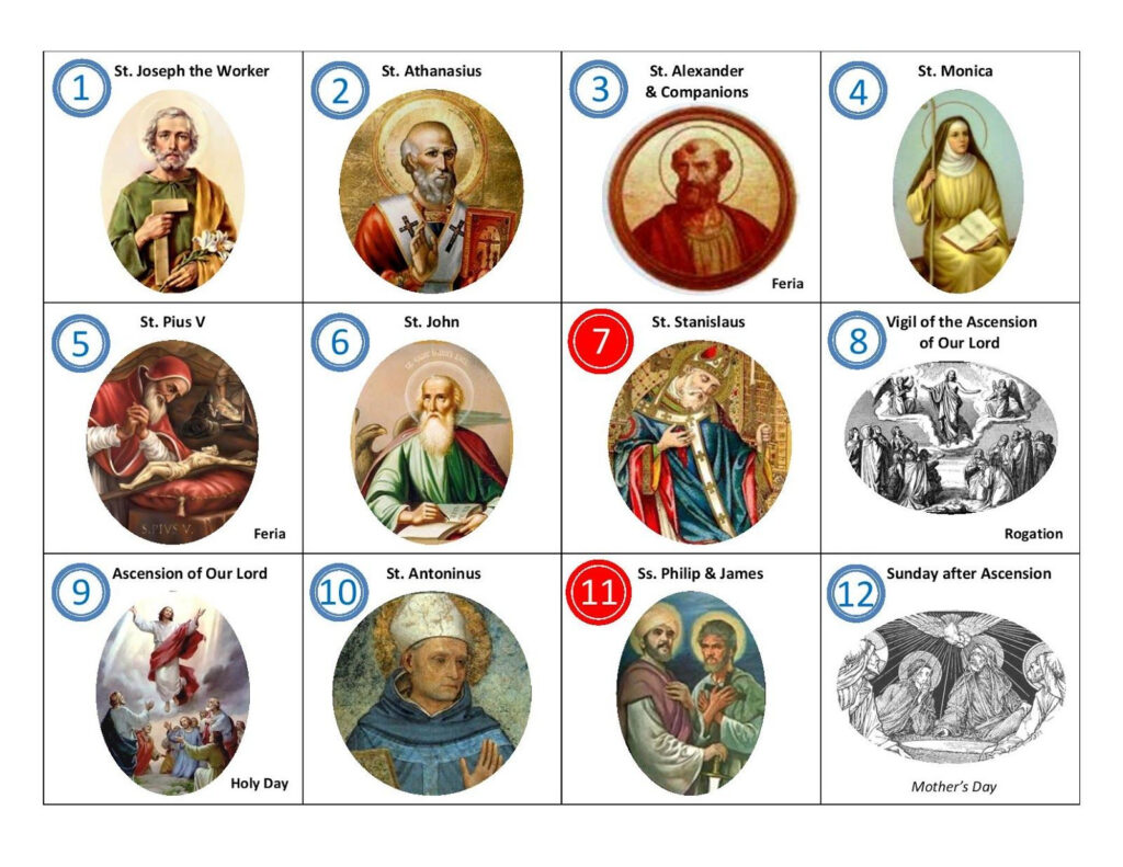 Catholic Saints Calendar October Calendar Productivity Hacks